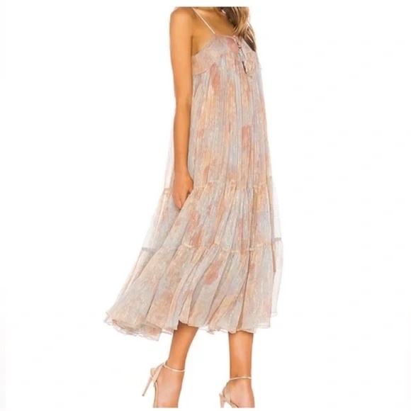 Mes Demoiselles Dresses & Skirts - Mes Demoiselles Spaghetti Strap Lurex Dress